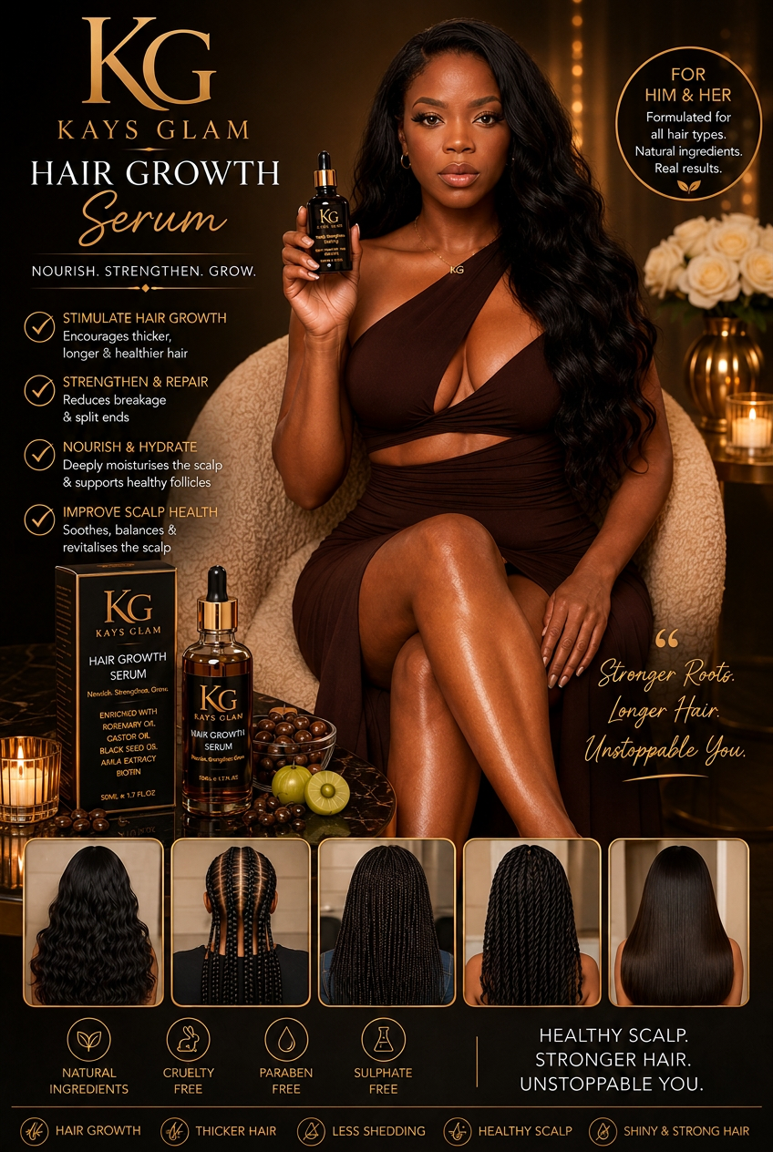 Kays Glam Hair Growth Serum — nourish, strengthen, grow